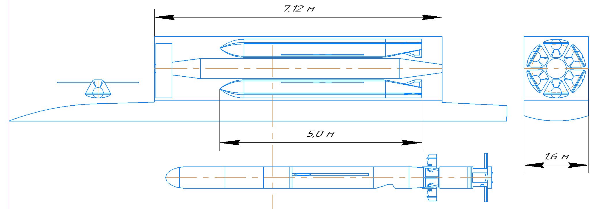 Ракета кинжал чертеж